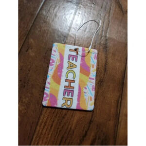 TEACHER felt car freshie